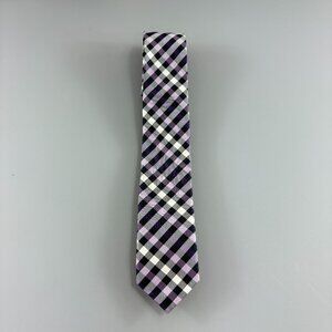 Original Penguin Purple Plaid Men's Extra Long Tie 2 1/2' x 62"